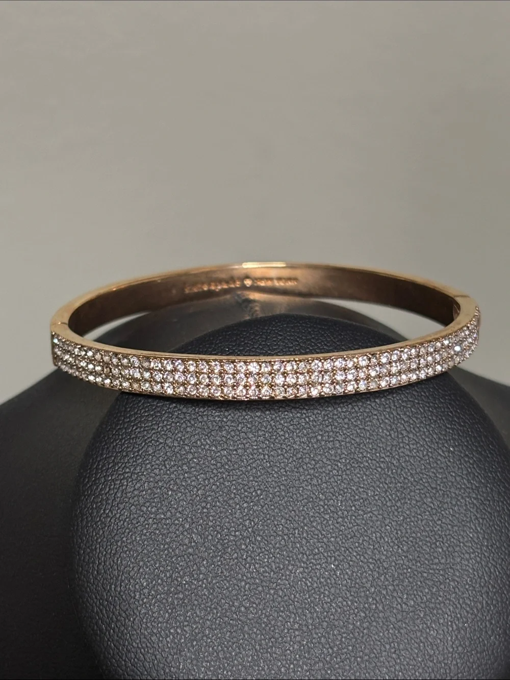 Kate Spade Pavé Crystal Bangle Bracelet in Rose Gold - Picture 2 of 7